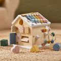 Tiny Land® Montessori Cottage Activity Cube in Morandi – 6-in-1 Sensory Learning Toy for Babies 6 Months+