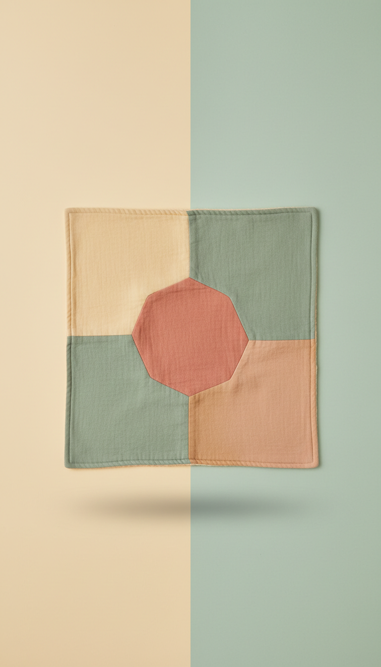 Patchwork cotton baby blanket