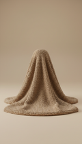 Warm Taupe Textured Baby Blanket