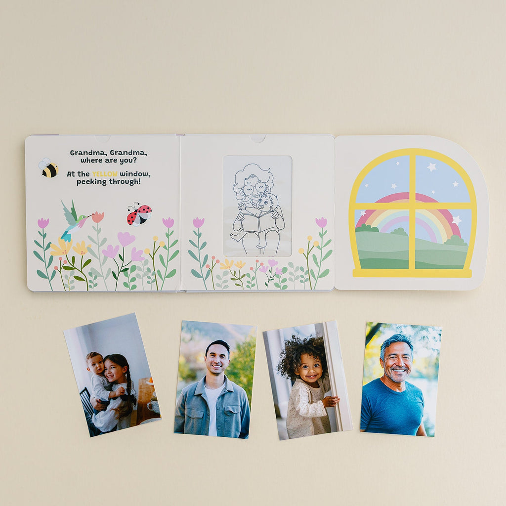 PEEK-A-PHOTO Where's My Family? – Personalized Lift-the-Flap Photo Board Book for Babies & Toddlers Ages 0–3
