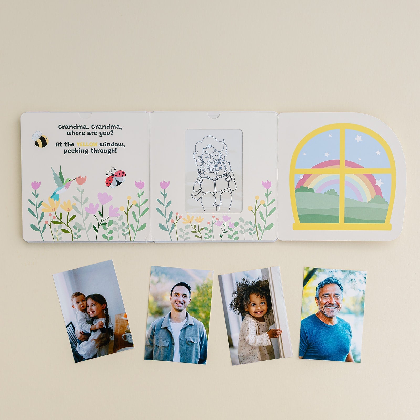 PEEK-A-PHOTO Where's My Family? – Personalized Lift-the-Flap Photo Board Book for Babies & Toddlers Ages 0–3