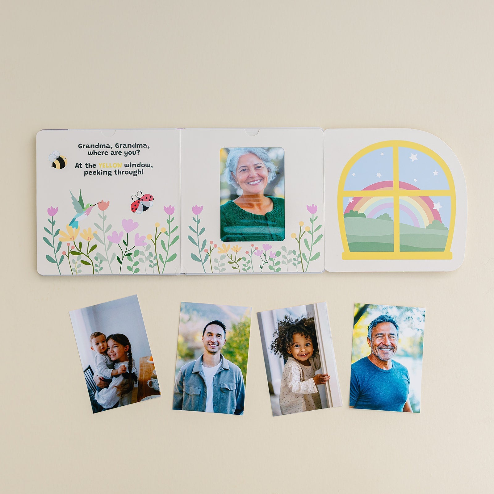 PEEK-A-PHOTO Where's My Family? – Personalized Lift-the-Flap Photo Board Book for Babies & Toddlers Ages 0–3