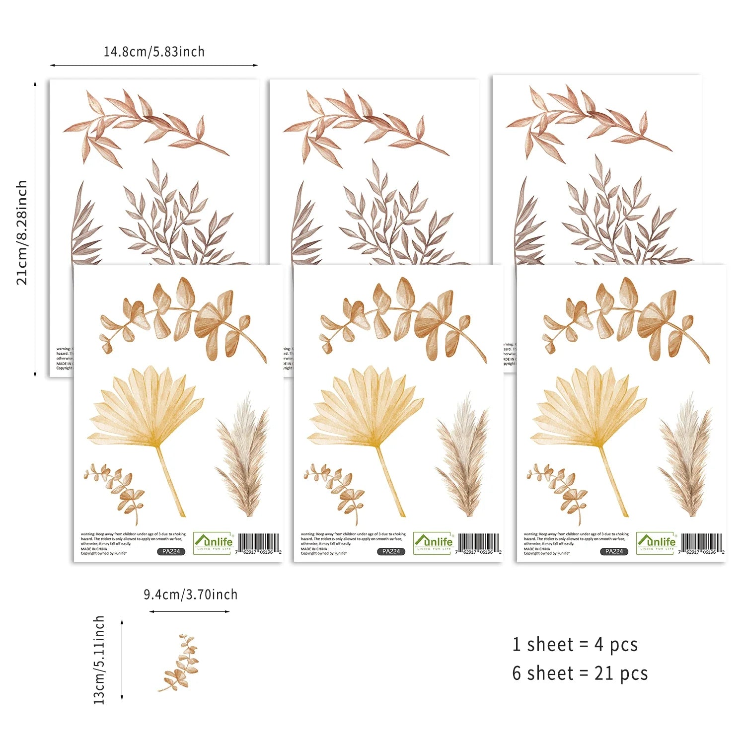 Boho Nursery Wall Stickers – Peel & Stick Decals for Baby Room Décor