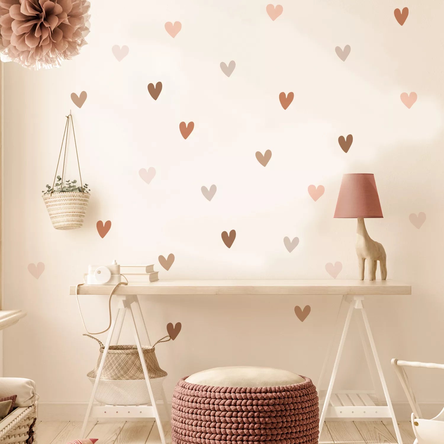 Boho Nursery Wall Stickers – Peel & Stick Decals for Baby Room Décor