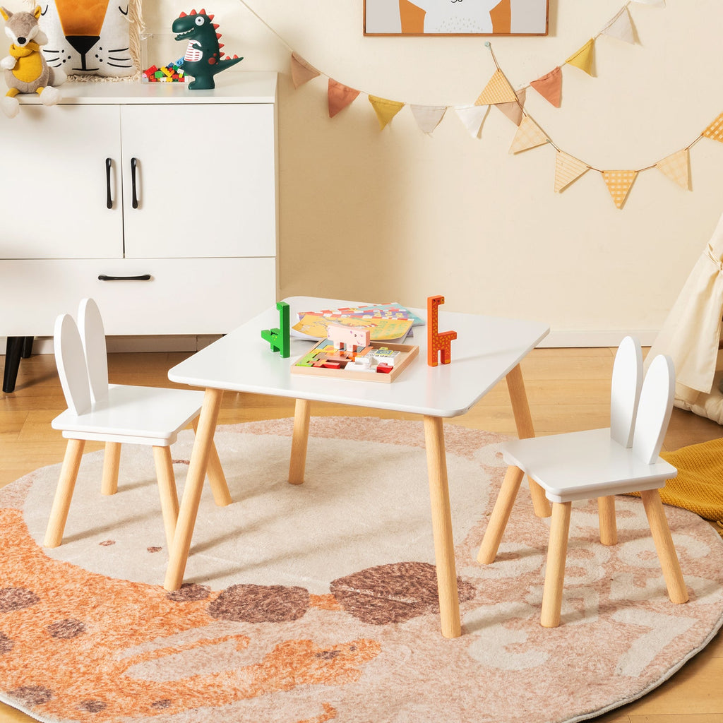 Kids Table & Chairs Set – 3-Piece Arts, Crafts & Activity Table for Toddlers