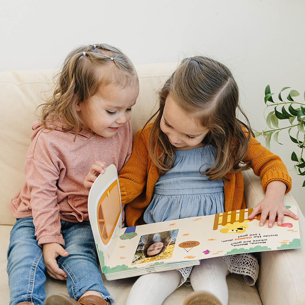 PEEK-A-PHOTO Where's My Family? – Personalized Lift-the-Flap Photo Board Book for Babies & Toddlers Ages 0–3