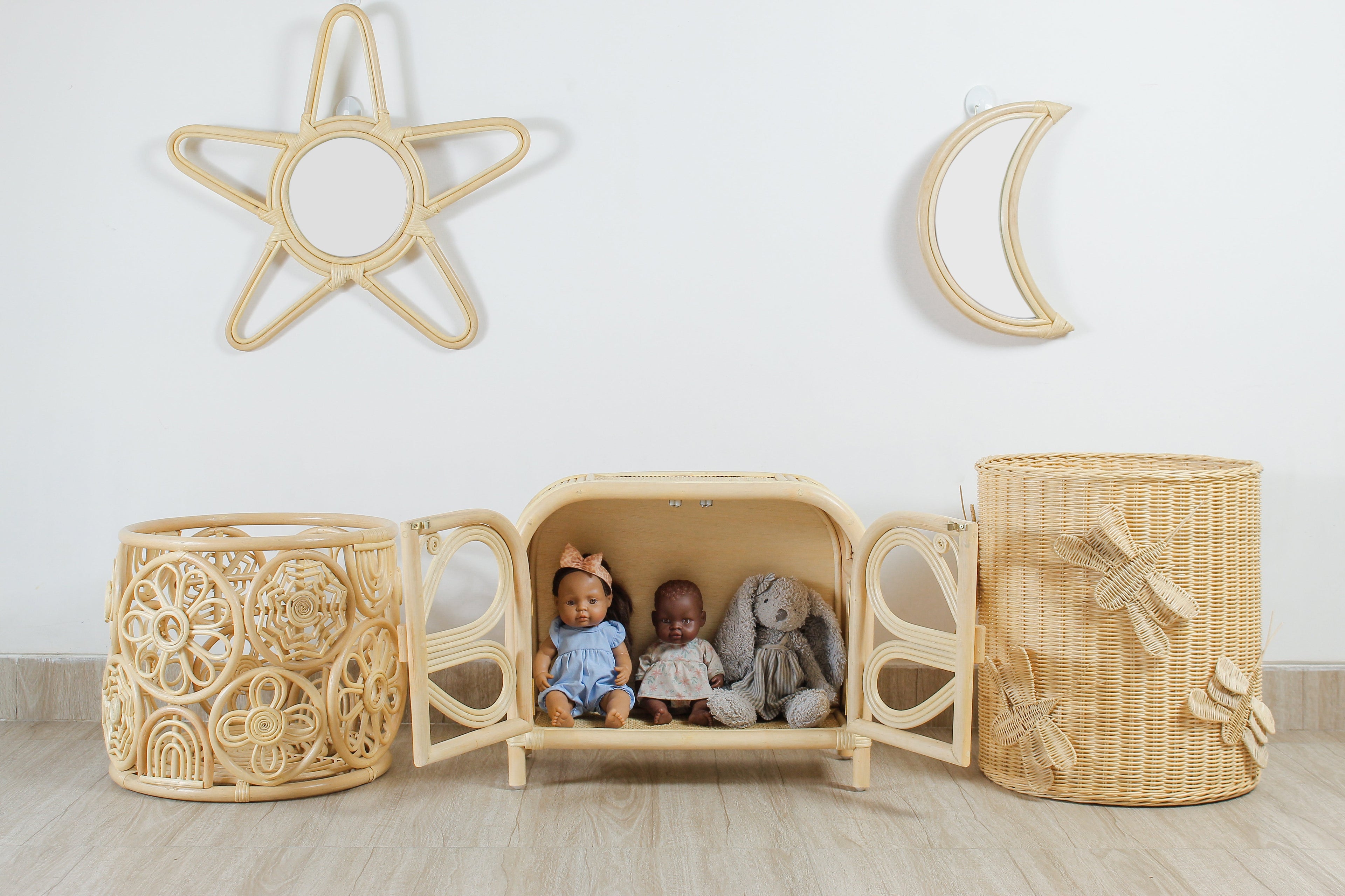 Rainbow Circle Toy Storage Hamper | Nursery Organizer for Blankets & Pillows