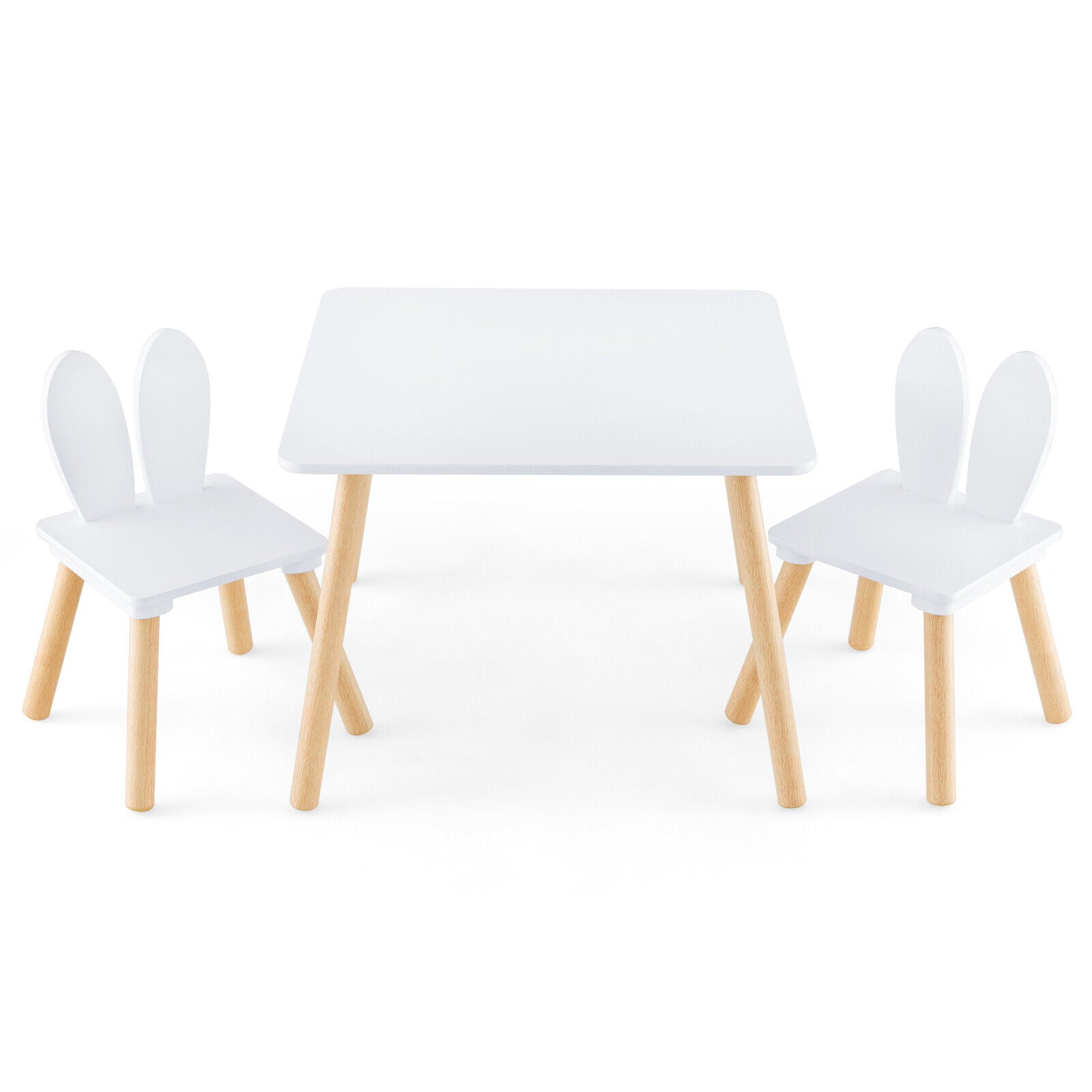 Kids Table & Chairs Set – 3-Piece Arts, Crafts & Activity Table for Toddlers